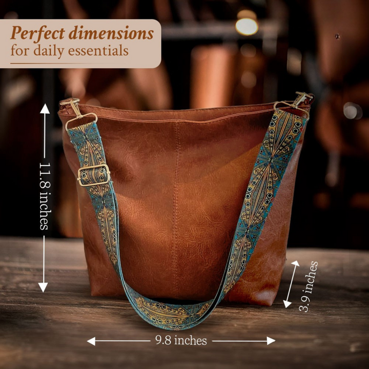 Chelsey | Vintage Charm  Leather Shoulder Bag