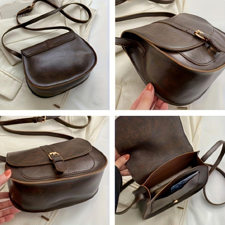 Evelyn | Classic Saddle Crossbody Bag