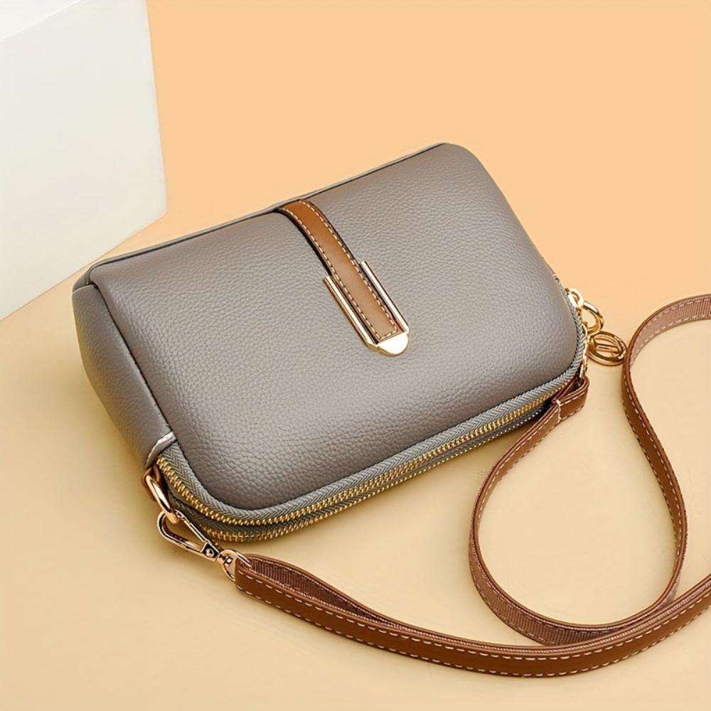 Mila Litchi | Embossed Crossbody Bag