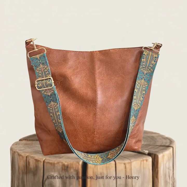 Chelsey | Vintage Charm  Leather Shoulder Bag