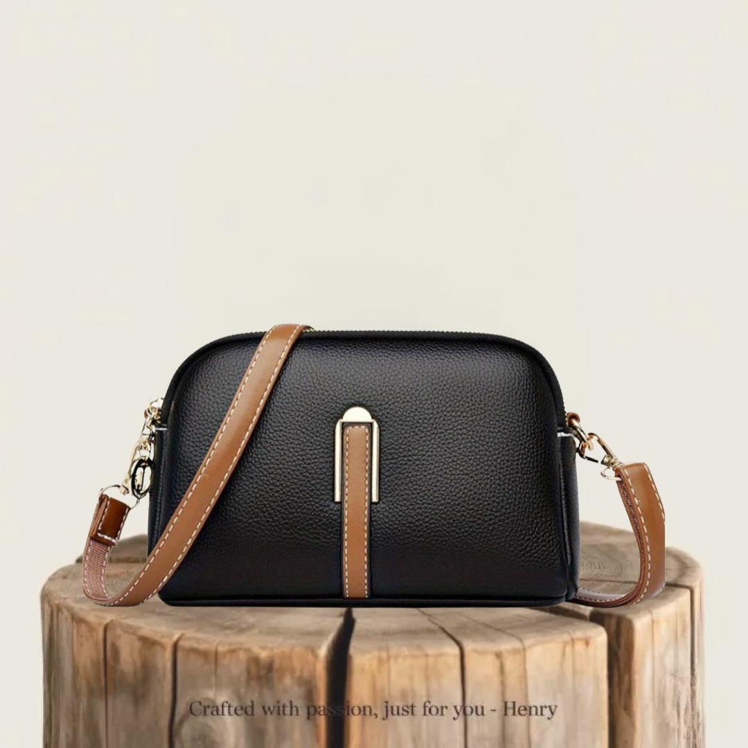 Mila Litchi | Embossed Crossbody Bag