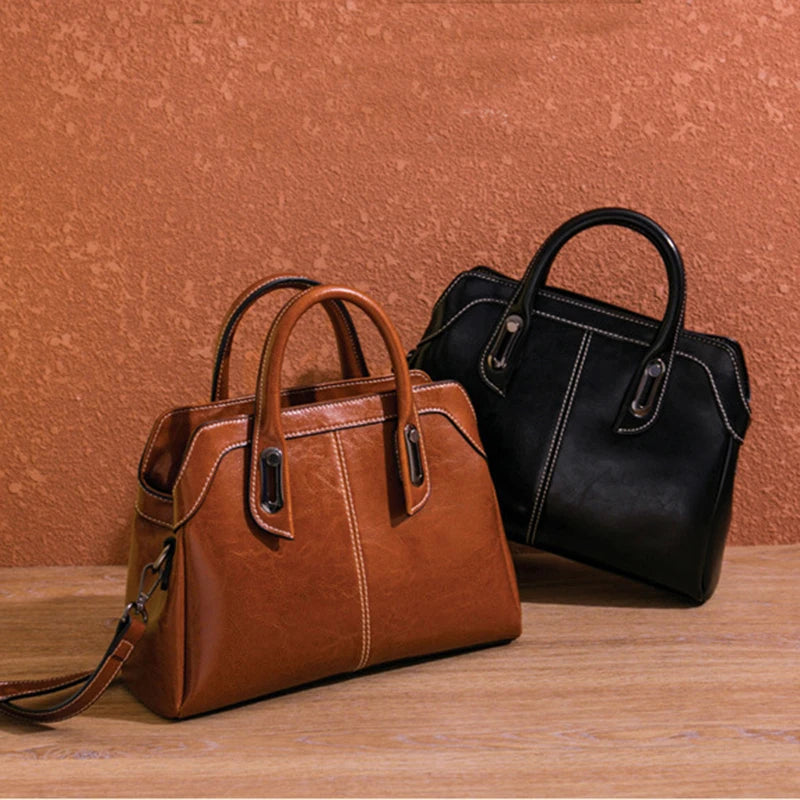 Anna | Luxury Cowhide Handbag