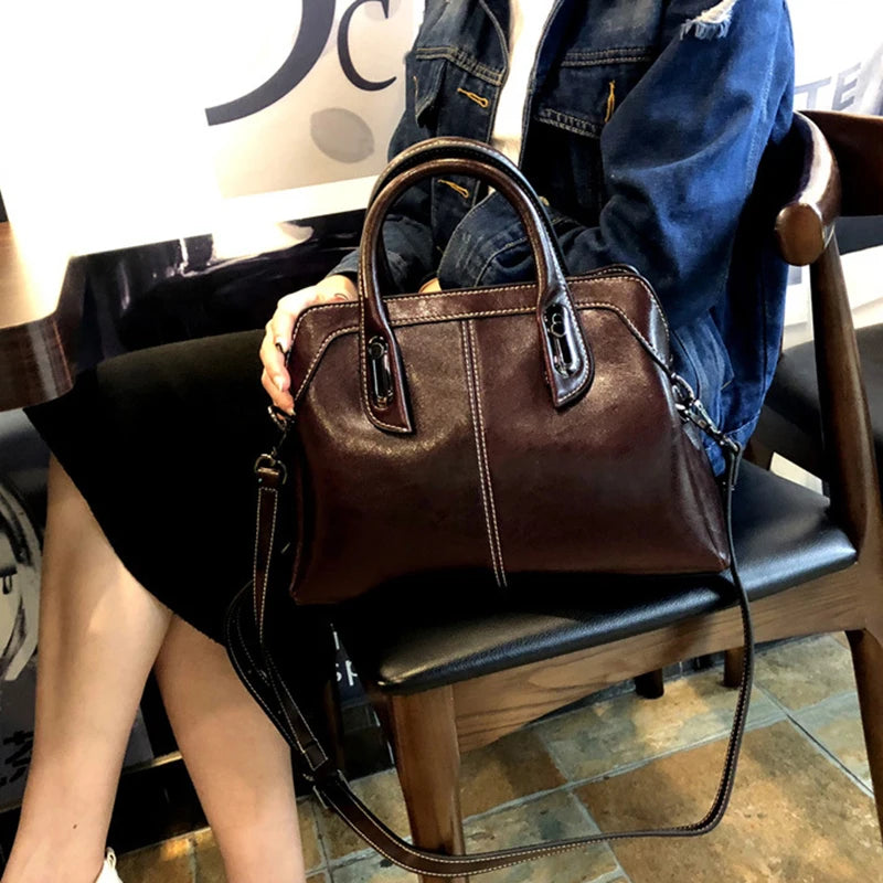 Anna | Luxury Cowhide Handbag