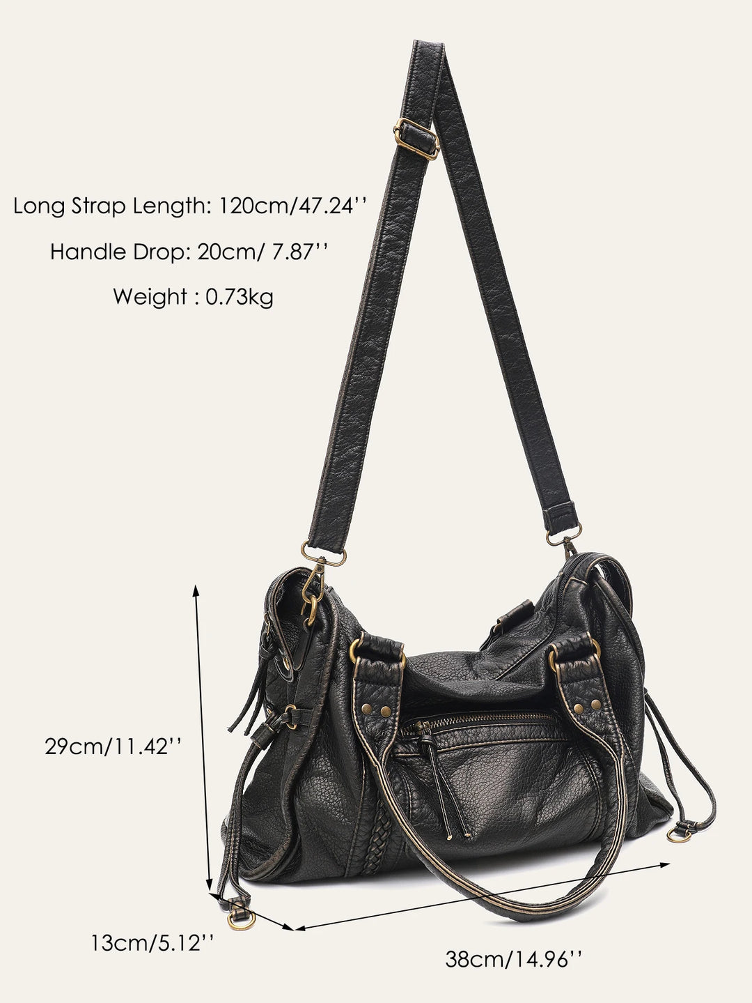 Lucia™ | Vintage-Inspired Crossbody Tote