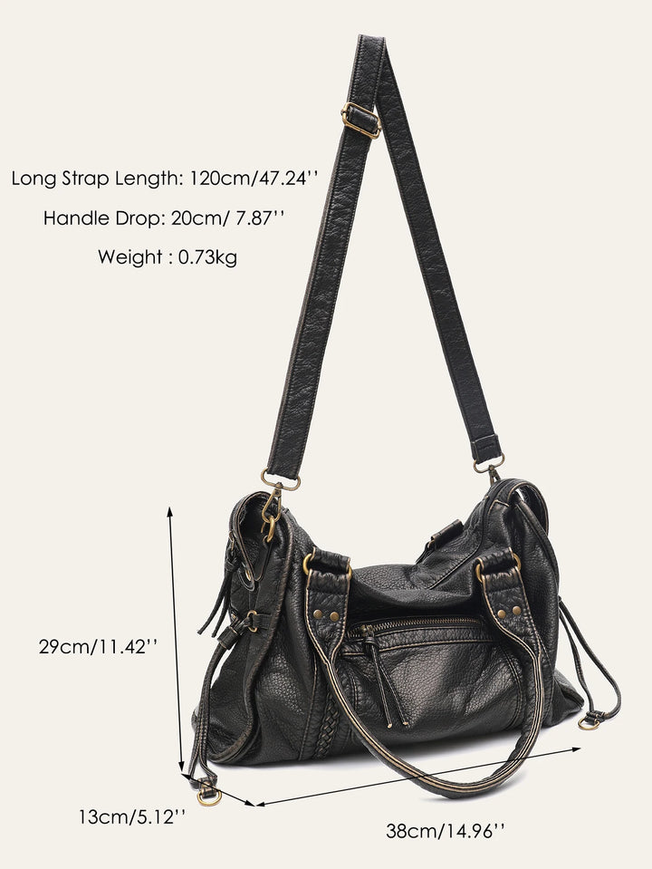 Lucia™ | Vintage-Inspired Crossbody Tote