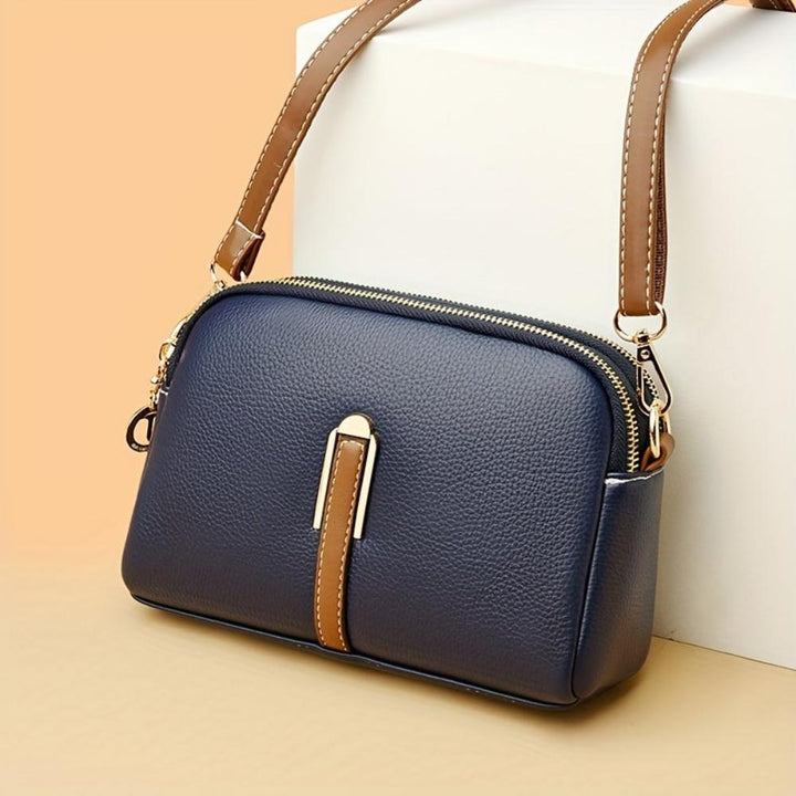Mila Litchi | Embossed Crossbody Bag