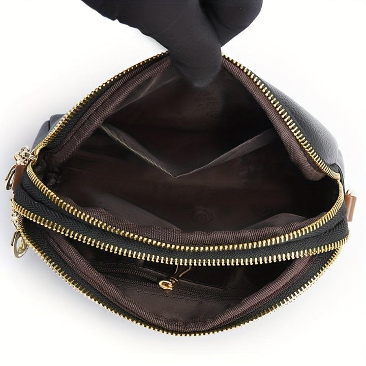 Mila Litchi | Embossed Crossbody Bag