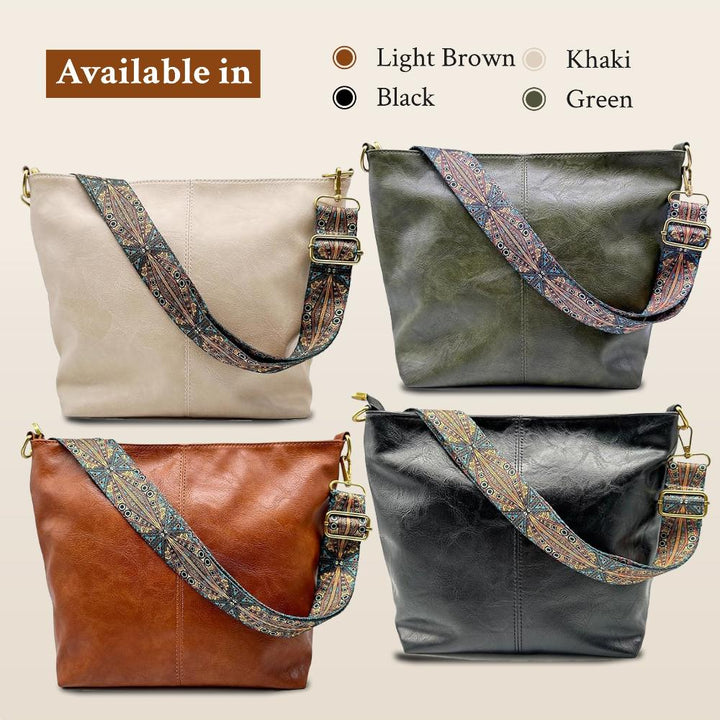 Chelsey | Vintage Charm  Leather Shoulder Bag