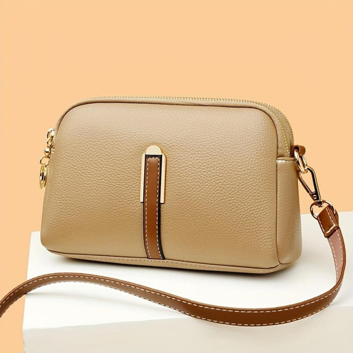Mila Litchi | Embossed Crossbody Bag