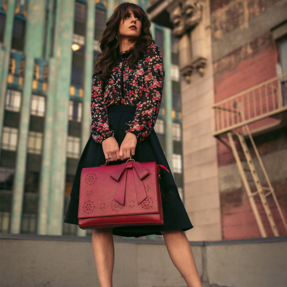 Elodie™ | Elegant Bow-Tie Satchel