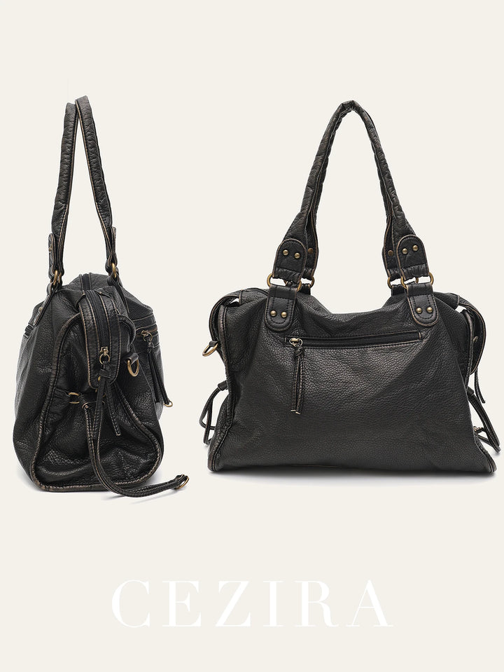 Lucia™ | Vintage-Inspired Crossbody Tote