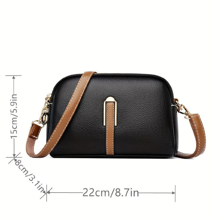 Mila Litchi | Embossed Crossbody Bag