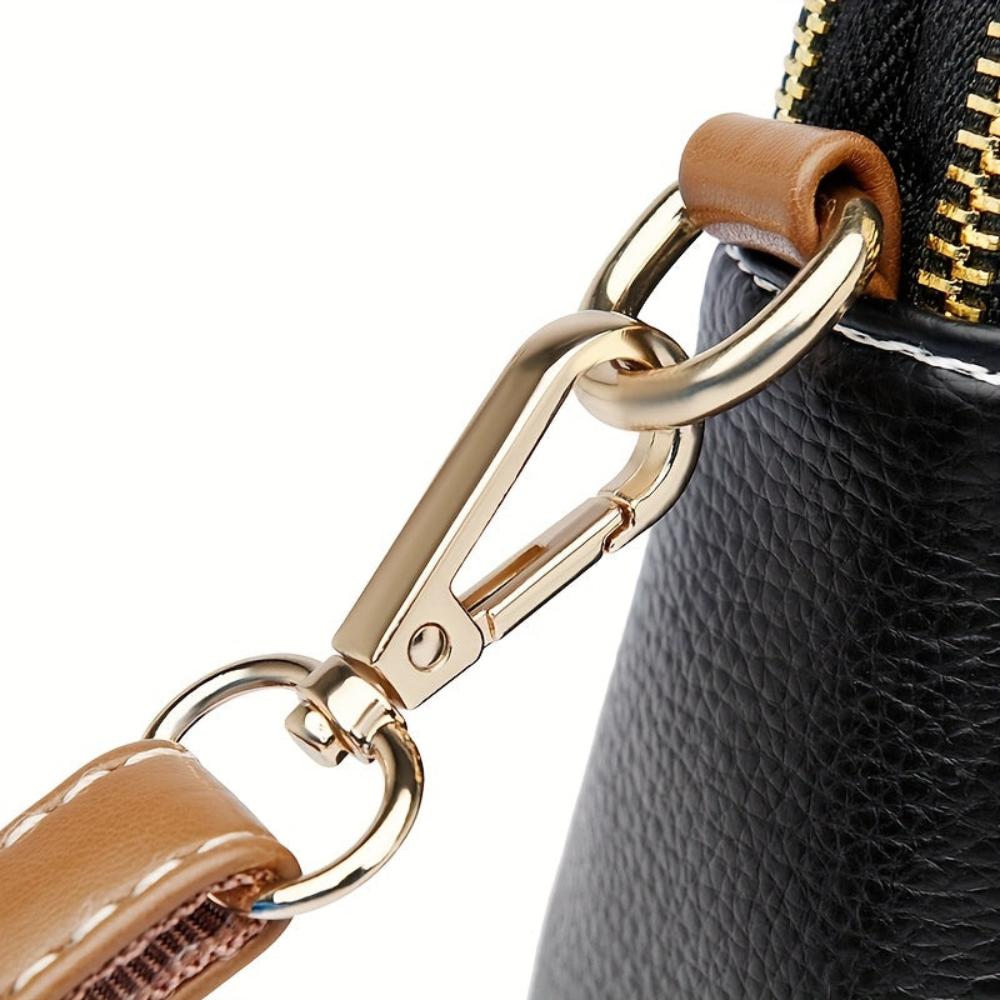 Mila Litchi | Embossed Crossbody Bag