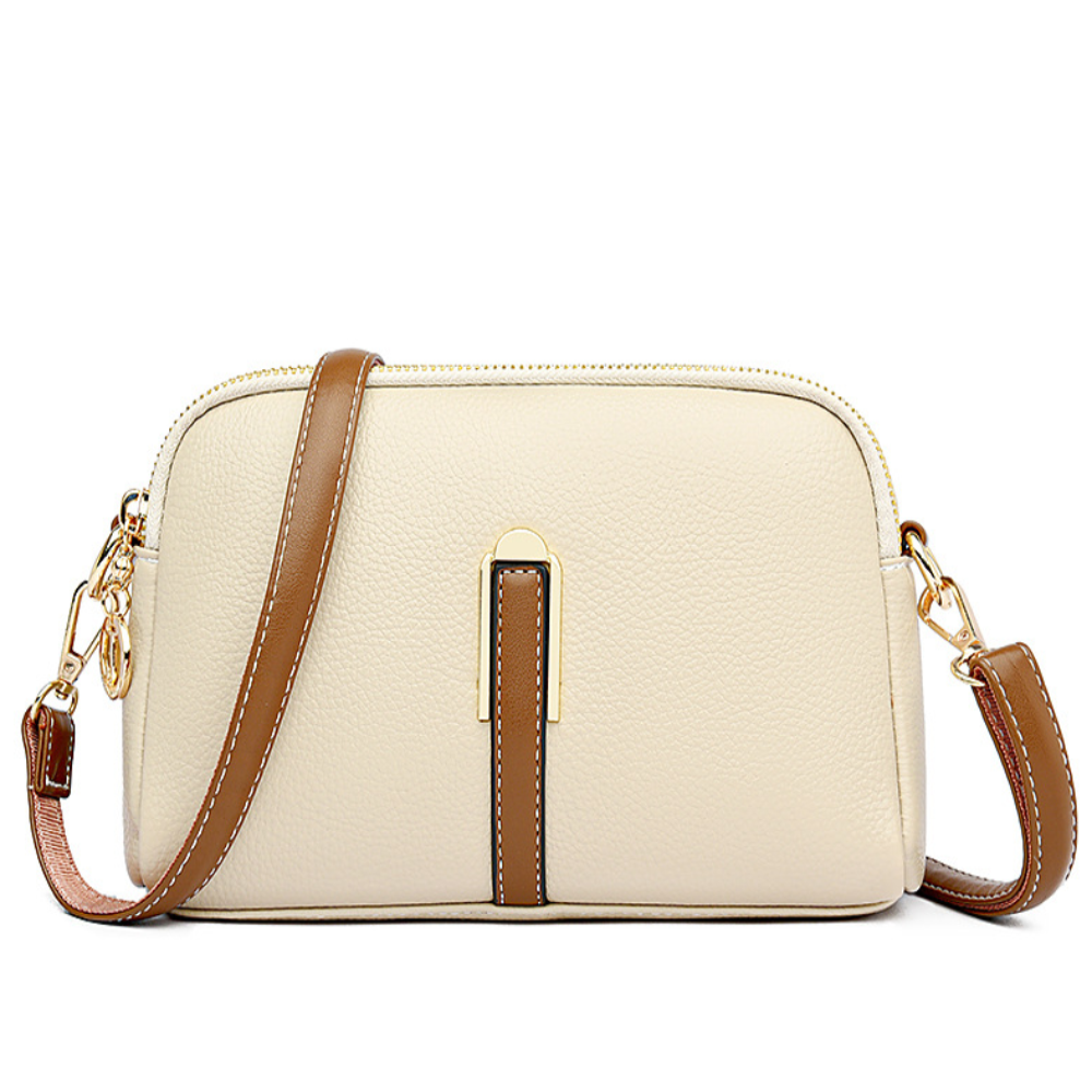 Mila Litchi | Embossed Crossbody Bag